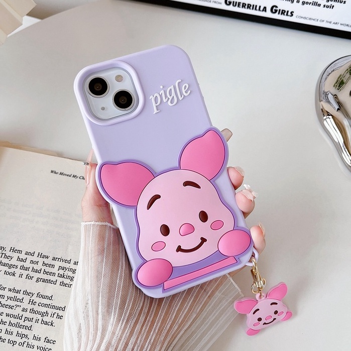 Ốp Điện Thoại Silicon Mềm Họa Tiết Chú Heo 3D Dành Cho iphone 13 Pro MAX 12 Pro MAX 11 Pro MAX X XS MAX XR 6 6S 7 8 Plus