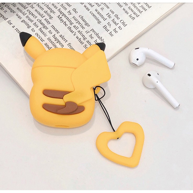 Vỏ Picachu chất liệu silicon cao cấp đựng tai nghe airpods 1/2