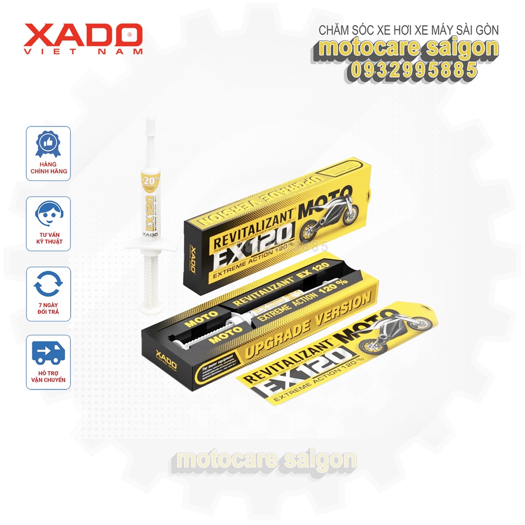 XADO EX120 Revitalizant for Moto - Chất phục hồi động cơ xe máy - Nhập Khẩu Châu Âu