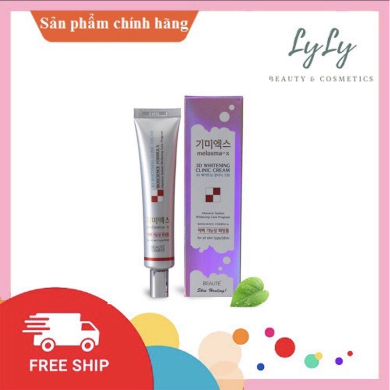 kem giảm thâm nám, tàn nhang 💖FREESHIP💖kem giảm thâm nám  melasma-x 3d whitening clinic cream