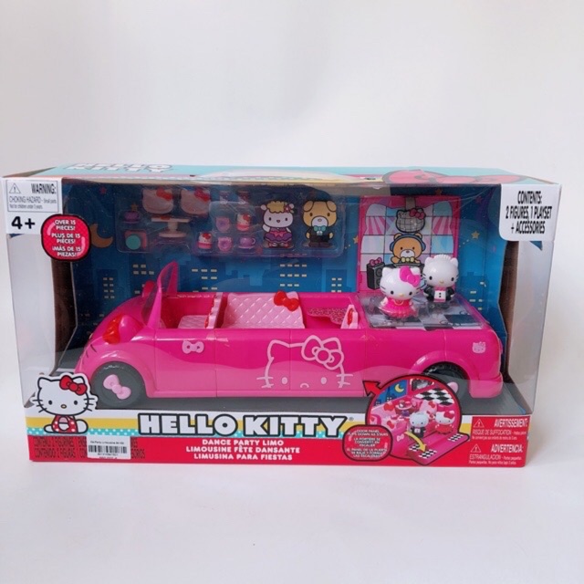 Xe đồ chơi cho bé party Limousine hello kitty