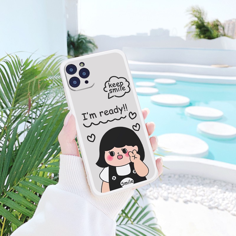 Ốp lưng iphone couple Keep Smile hoạt hình cute bảo vệ camera ốp iphone 6/7/8/xr/xsmax/13pro/14promax/14plus