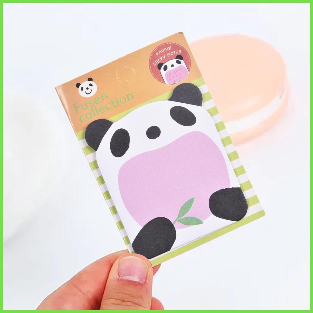 Set 20 Tờ Giấy Dán Ghi Chú Tự Dính Hình Động Vật Hoạt Hình Đáng Yêu 8 Kiểu