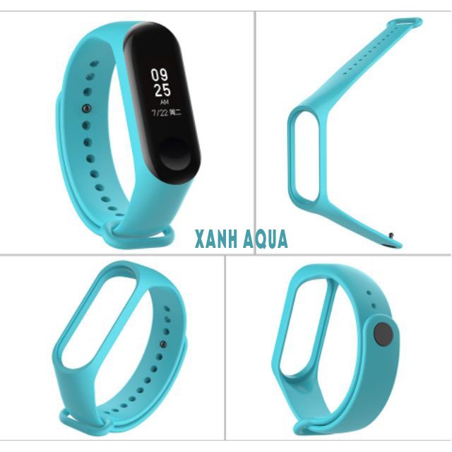 Dây Đeo Cao Su Thay Thế Cho Xiaomi Miband 3 Chất Lượng Cao + cáp sạc