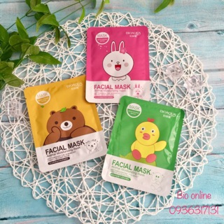 [BIOAQUA FaMặt nạ Gấu Thỏ Vịt - Mask nội địa Trung
