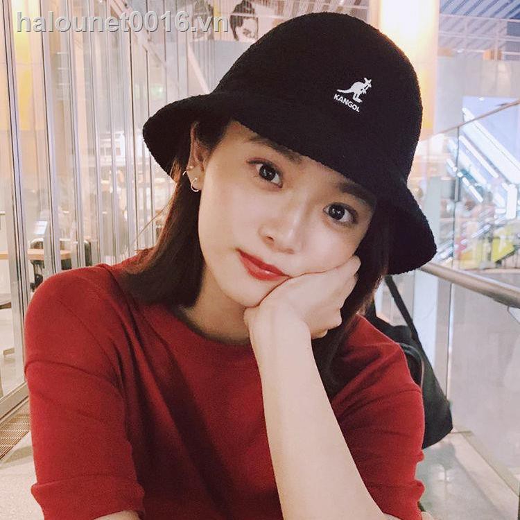 Mũ xô có vành chống nắng in chữ Kangol thời trang