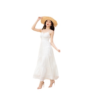 Vania - đầm dây maxi nhún ngực d2236
