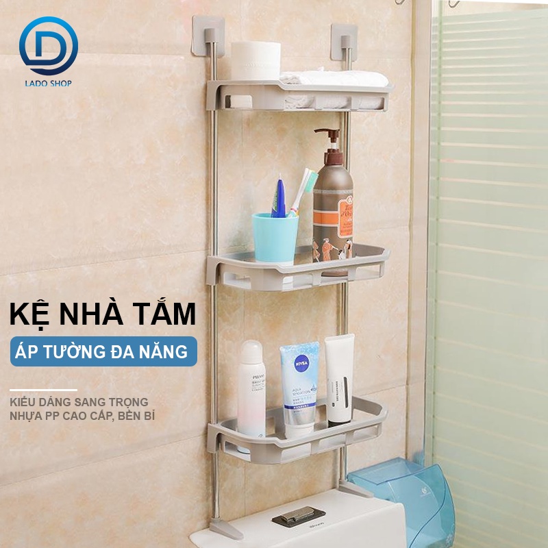 Kệ nhà tắm 3 tầng đa năng áp tường N22