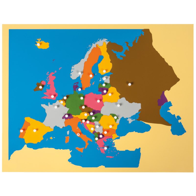 Giáo cụ Montessori - Puzzle map of Europe