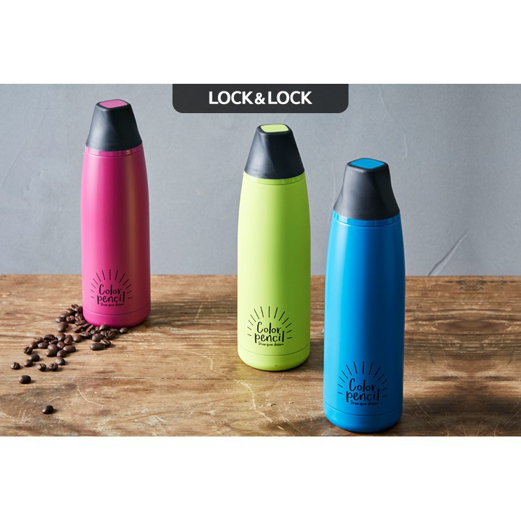 Bình giữ nhiệt Lock&amp;Lock Twister Tumbler 450ml Màu xanh dương [LHC4152BLU] - Larva Store