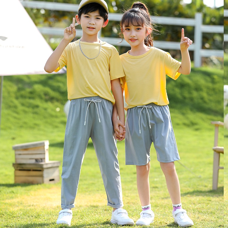 [ZY] Quần Short Thể Thao Bằng Lụa Lạnh Mỏng Co Giãn Màu Trơn Dáng Rộng 90-150cm Phong Cách Thể Thao Giản Dị Dành Cho Bé Trai Bé Gái