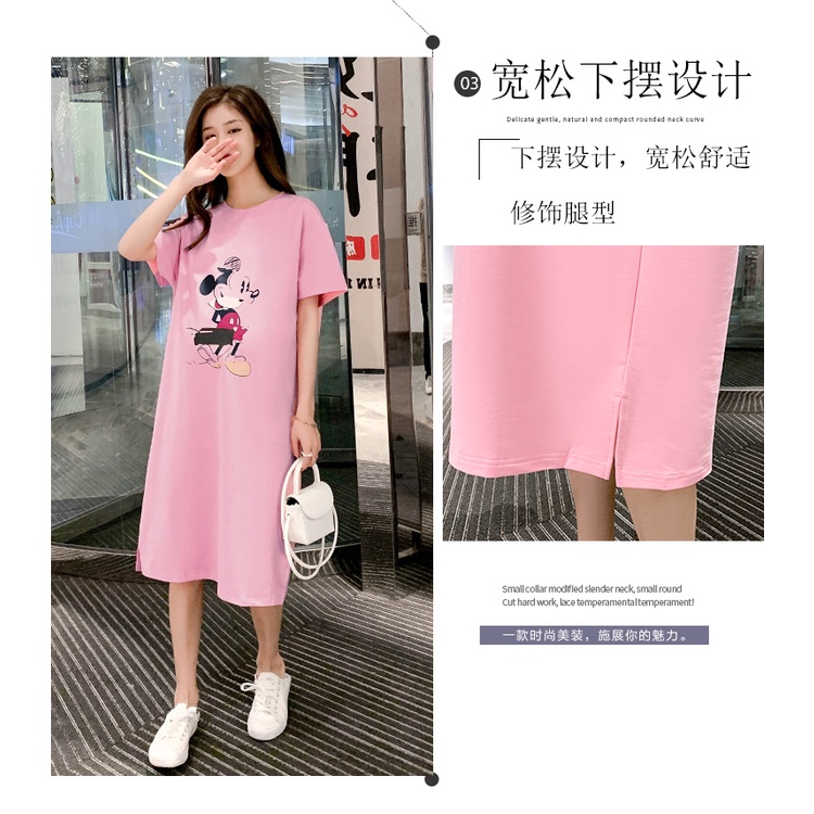 Đầm Thun Cotton Thiết Kế Trẻ Trung Năng Động Cho Nữ