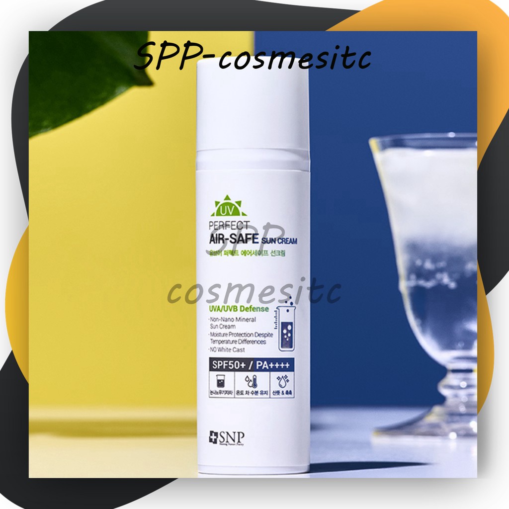 Kem chống nắng an toàn, lên tone trắng da, tinh chất trà xanh-UV PERFECT AIF-SAFE SUNCREAM SPF50+ PA++++