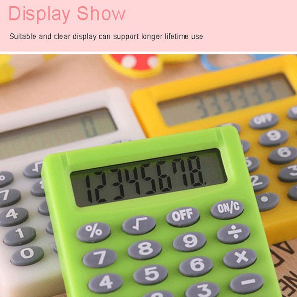 Máy Tính Điện Tử Kỹ Thuật Số Hình Vuông Nhỏ Màu Sắc Ngọt Ngào Tiện Dụng Cho Văn Phòng