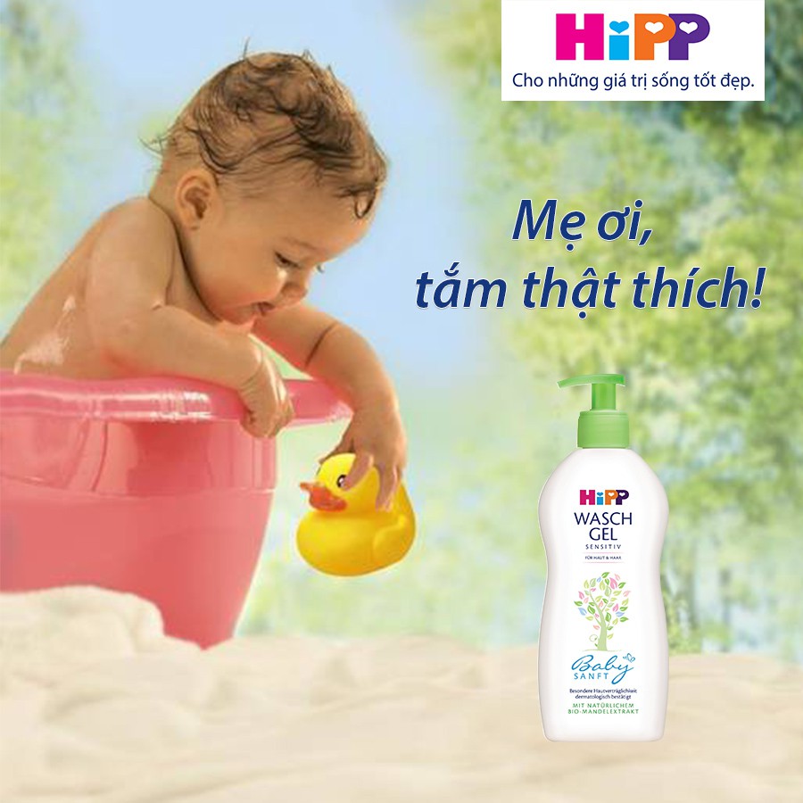 Sữa tắm gội cho bé 2 trong 1 HiPP Organic 400ml