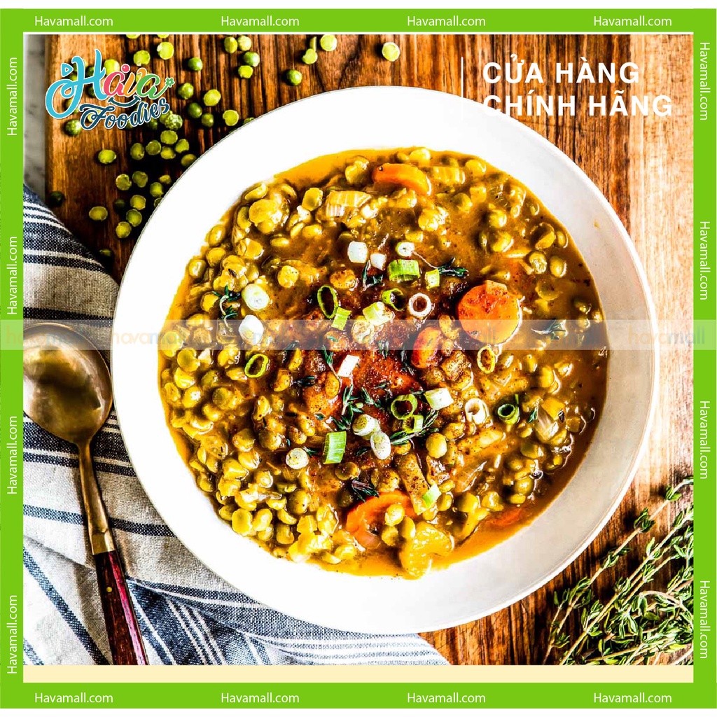 [HÀNG CHÍNH HÃNG] Đậu Hà Lan Xanh Và Vàng Tách Đôi Hữu Cơ Markal 500gr – Organic Green Peas &amp; Yellow Peas