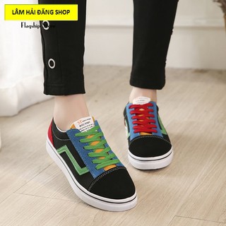 Giay sneaker nữ da lộn thời trang FS0017 (ĐEN)