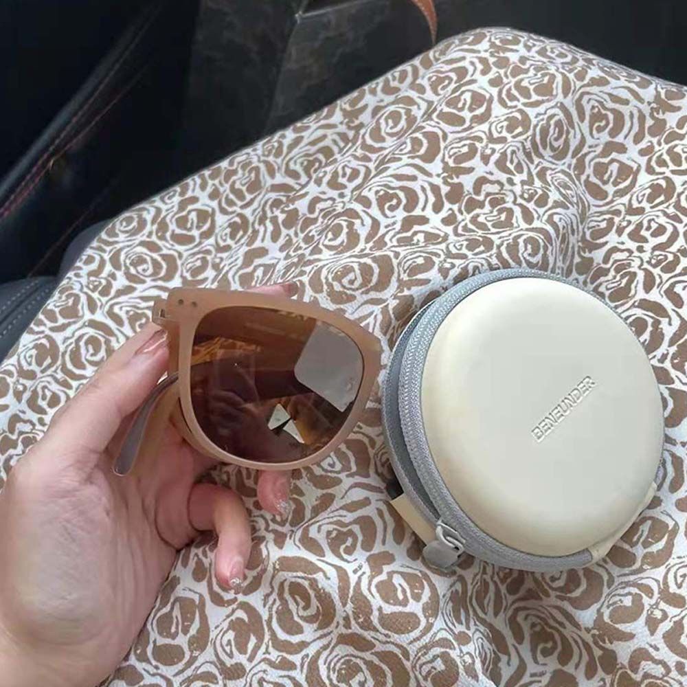 Kính Mát Phân Cực Màu Đen Có Thể Gập Lại Thời Trang Cho Nam Và Nữ