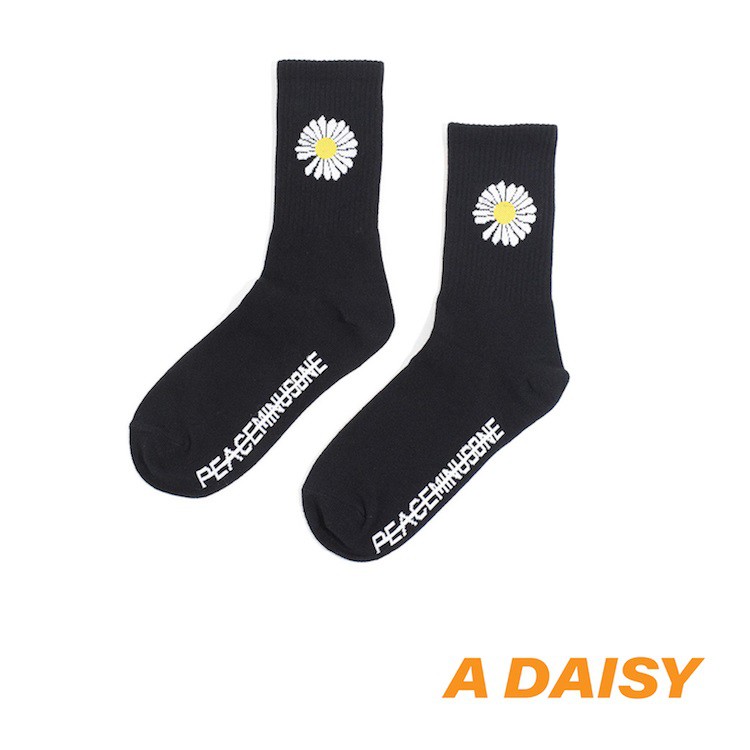 [Hàng Xịn] Tất Cổ Cao Hoa Cúc Cá Tính, Tất Vớ Cúc Họa Mi GD Hot Trend Chất Vải Cotton Thoáng Mát