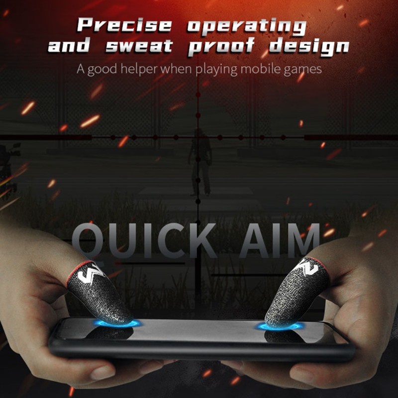 Set 2 Bao Ngón Tay Chơi Game Pubg Chống Trượt Chống Mồ Hôi