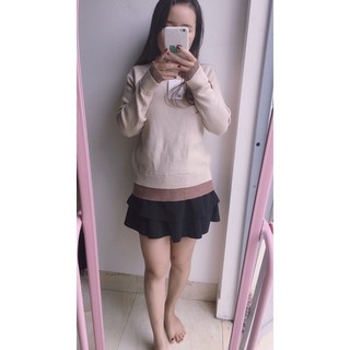 Áo len be phối