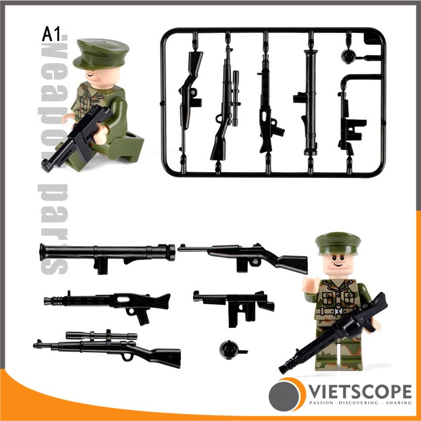 Vỉ lắp ráp vũ khí nhiều mẫu cực đẹp - 7016