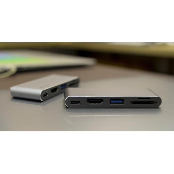 Cáp chính hãng USB-C HUB PRO HDMI 4K Letouch dual xám [Freeship 10k]