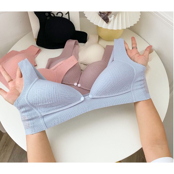 Áo lót su có cúc mở cho con bú MS Mombaby 7736