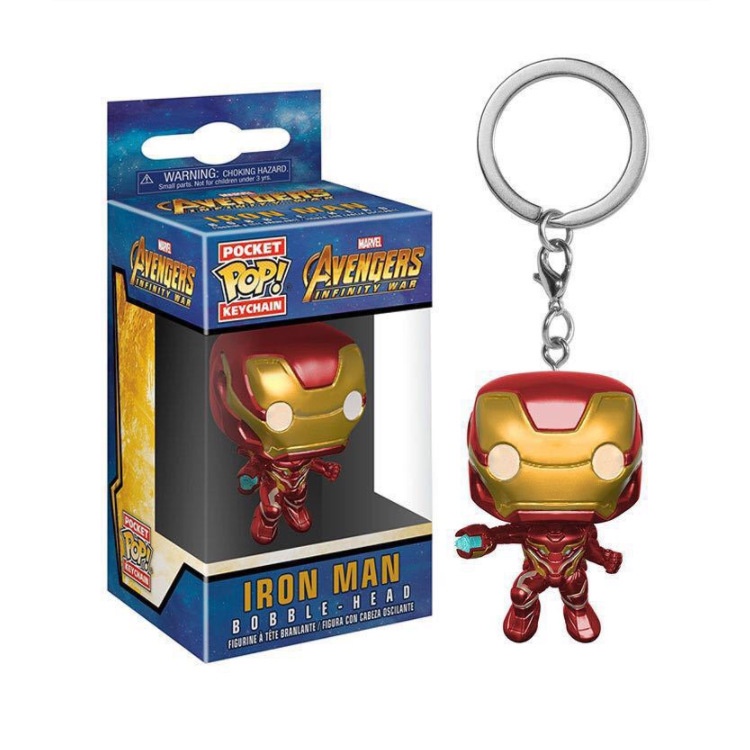 Móc Khóa Hình Búp Bê Hulk Spiderman Iron Man Phim The Avengers