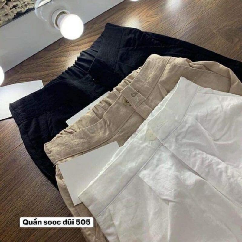 QUẦN ĐÙI ĐŨI NỮ QUẦN SHORT CHUN SAU KHUY  KHÓA TRƯỚC CỰC MÁT VÀ CÁ TÍNH