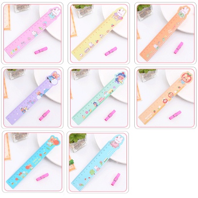 thước kẻ khủng long cô gái roro jump THN9  cute dễ thương heo ngựa thần kero báo hồng