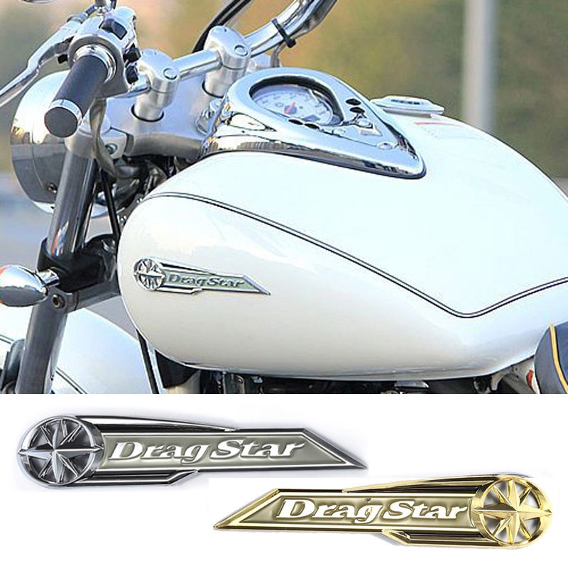 Dành Cho Yamaha Bình Nhiên Liệu Logo Racing Star Decal XV400 Dragstar DS400 / 650 Miếng Dán