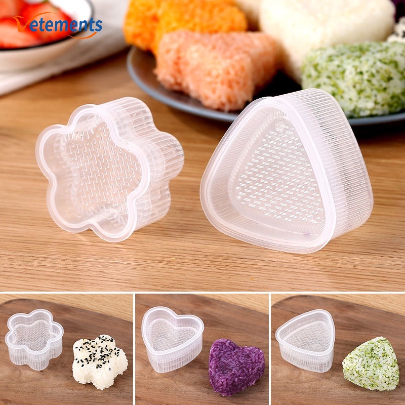 Khuôn Nhựa Làm Sushi DIY 4 Kiểu Dáng Đa Dạng