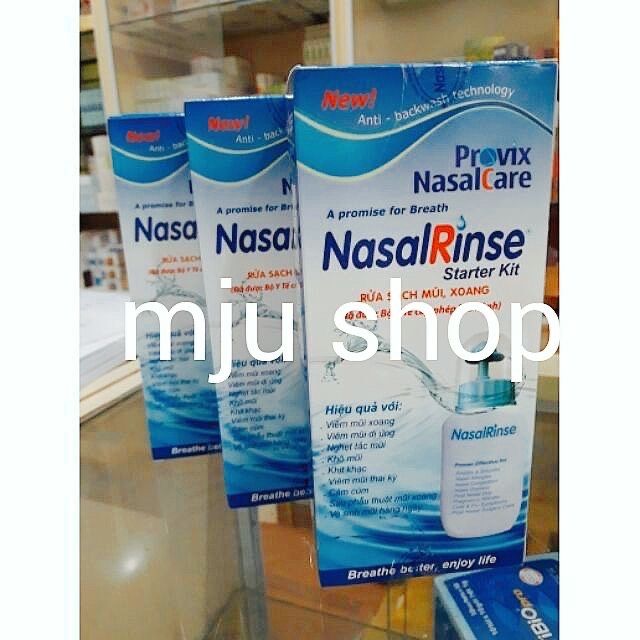 Bình NasalRinse + 10 gói muối