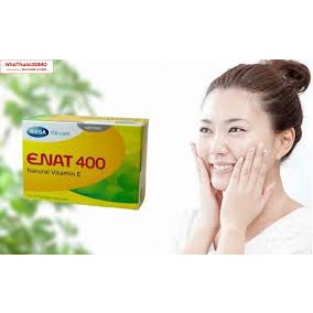 CHÍNH HÃNG SLL Vitamin E Enat- 400 Iu Mega We Care (Hộp 3 Vỉ X 10 Viên)