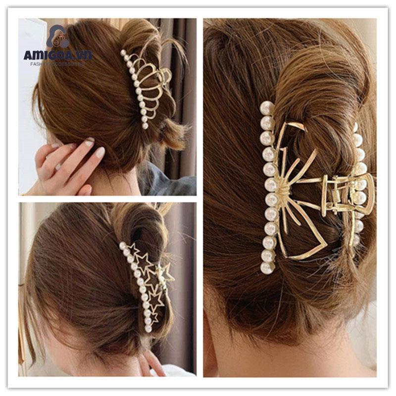 ✨✨Kẹp Tóc Hình Cá Mập Bằng Kim Loại Thanh Lịch Cho Nữ