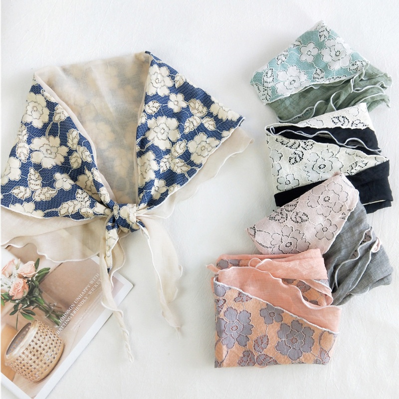 Khăn Choàng Cổ Mềm Đa Năng In Họa Tiết Hoa Dành Cho Nữ Đi Biển