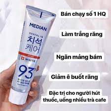 Kem đánh răng Median Dental IQ 93% chính hãng Korea ~Tuýp 120g .