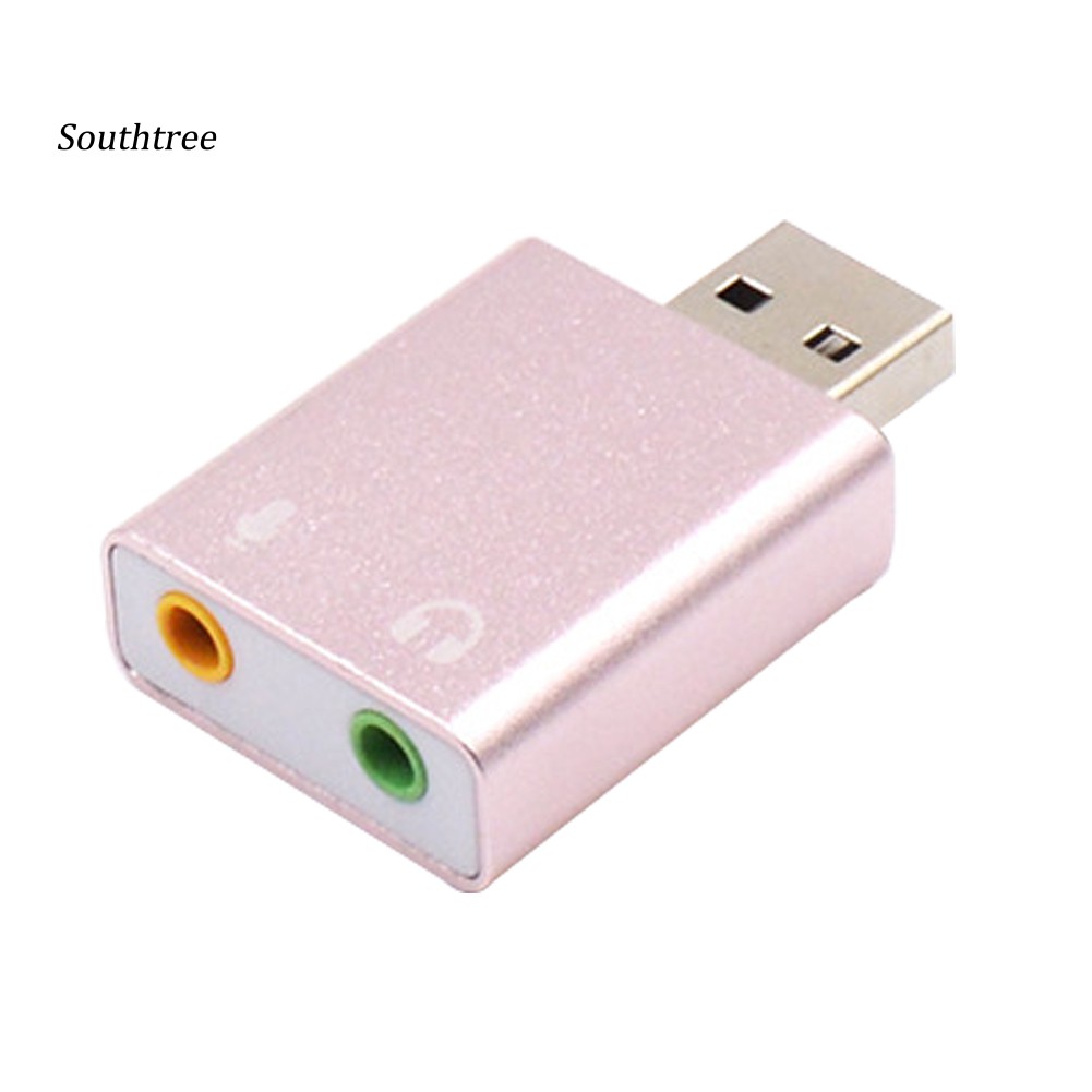 Thẻ âm thanh USB 7.1 có jack 3.5mm cho PC/Notebook