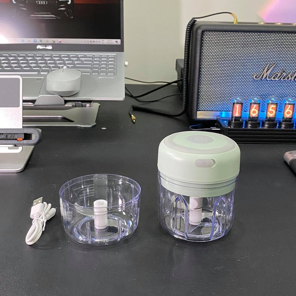 [Mua 1 Tặng 1] Máy Xay Tỏi Ớt Mini Cầm Tay Đa Năng Thế Hệ Mới Breo Market Nhỏ Gọn Thông Minh Có Cổng Sạc USB | BigBuy360 - bigbuy360.vn