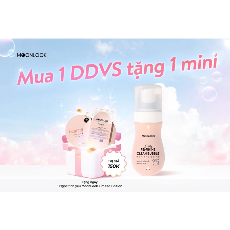 Dung Dịch Vệ Sinh MoonLook Bọt Tuyết Quyến Rũ Bọt Vệ Sinh Hàng chính hãng/ moonlook hộp 10v