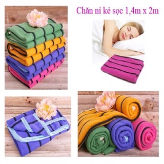 Mền Nhung Nỉ Hình Sọc