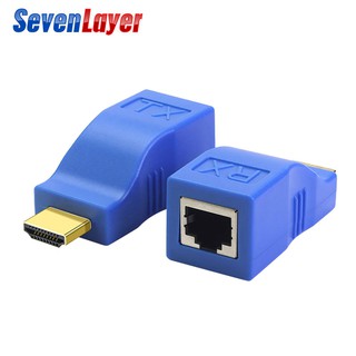 1 Cặp Đầu Chuyển Đổi Từ Cổng Hdmi Sang Rj45 Lan Tx Rx5E Cat6 Ethernet V1.4 30m 4k