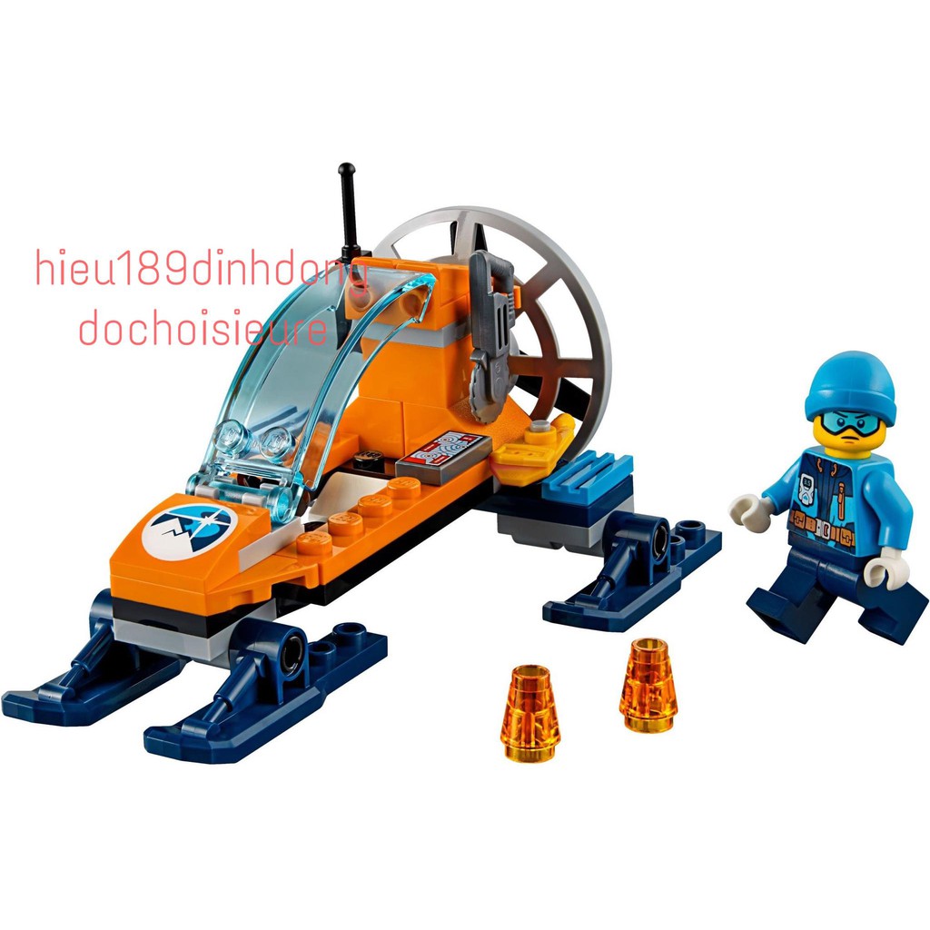 Lắp ráp xếp hình non Lego City 60190 lepin 02106 : Xe trượt tuyết bắc cực 56 mảnh