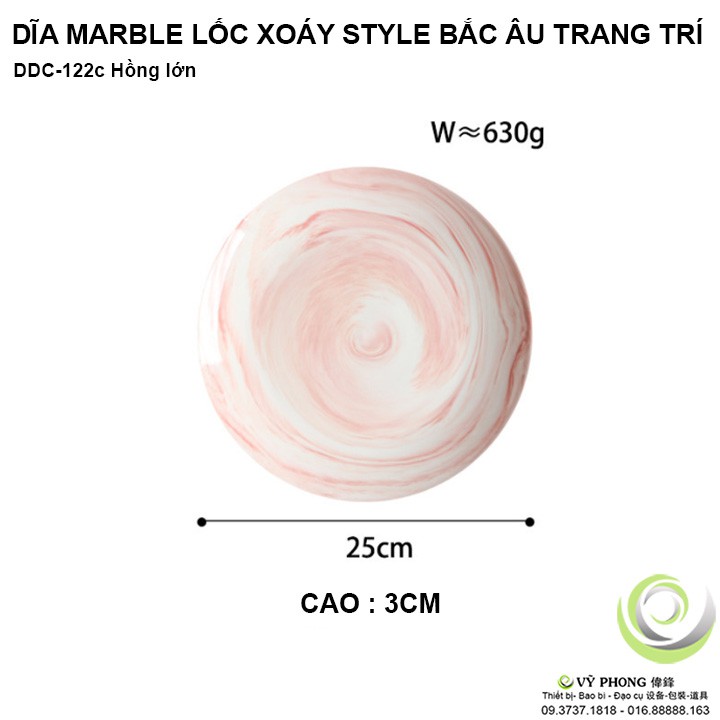 DĨA SỨ MARBLE LỐC XOÁY LIVING ART STYLE BẮC ÂU TRANG TRÍ BÀN ĂN NHÀ BẾP ĐẠO CỤ CHỤP ẢNH SẢN PHẨM INS DDC-122a,b,c,d