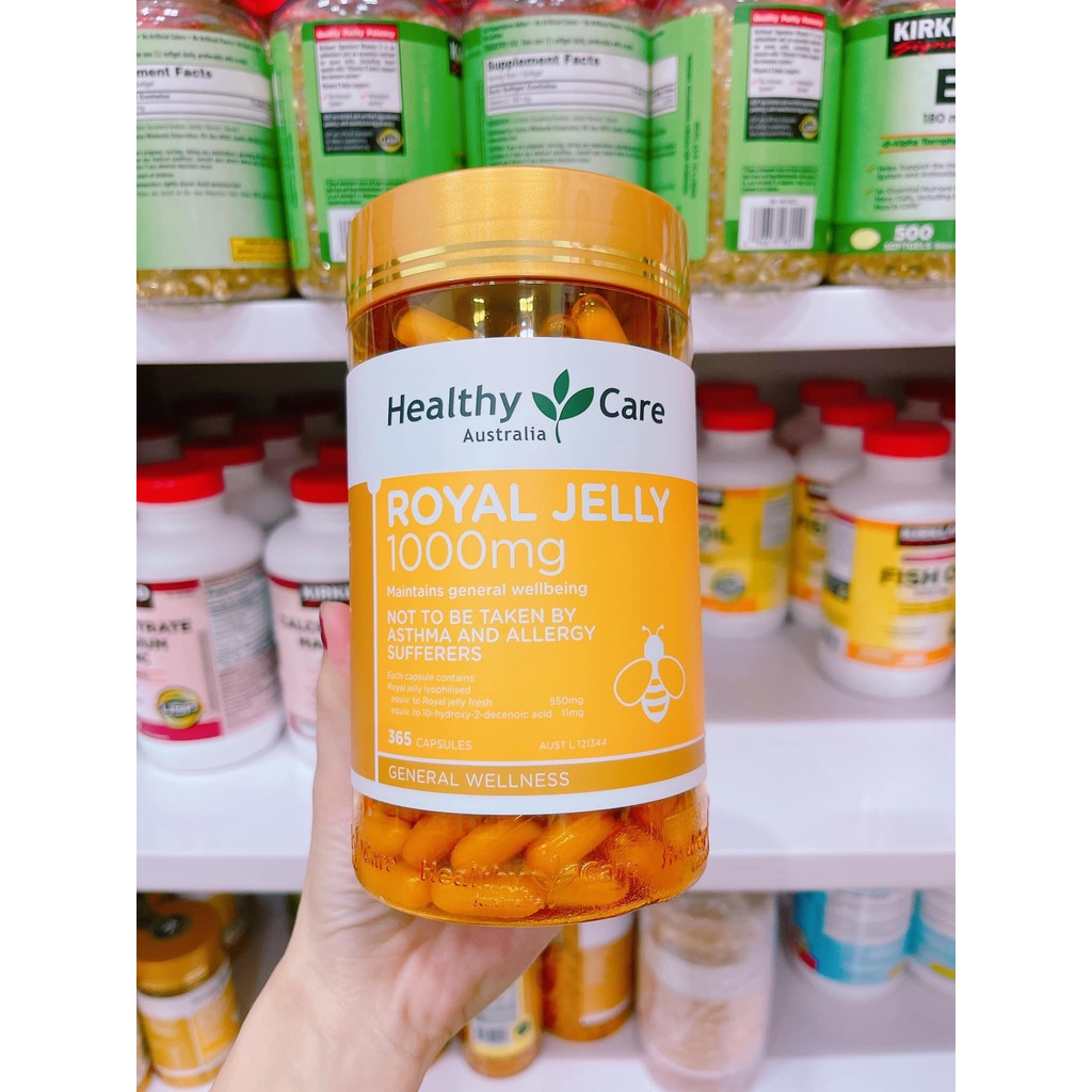 Viên uống sữa ong chúa Healthy Care Royal Jelly 100mg - EDS Hàng Mỹ