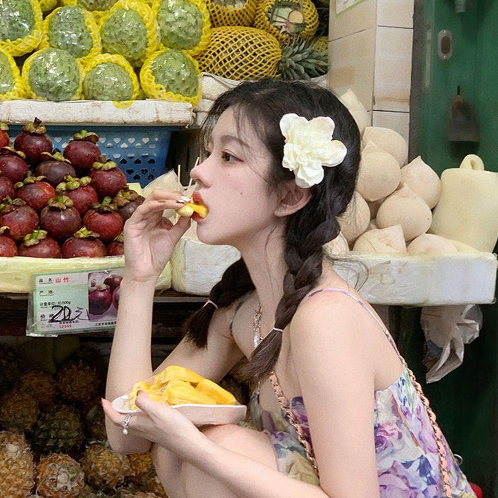 Kẹp Tóc Hình Hoa Đơn Giản Dễ Thương Cho Bé Gái