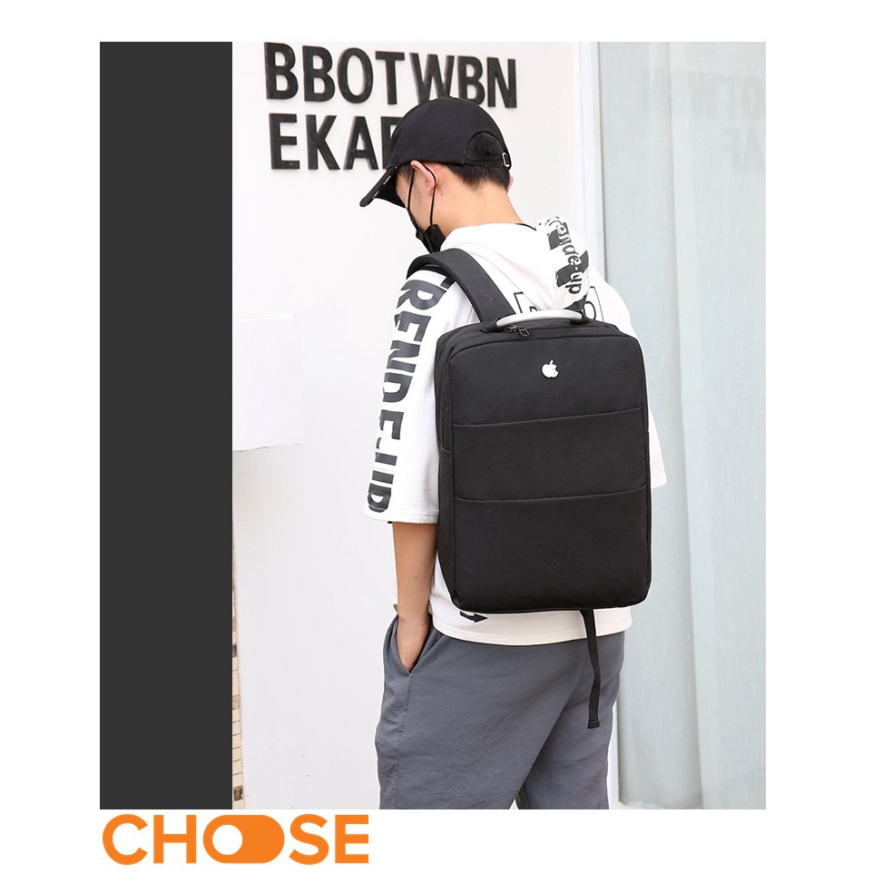 [Mã FASHIONT4MA2 giảm 10K đơn 50K] Balo Nam Choose Balo Chống Nước Đựng Laptop Công Sở Đính Trái Táo Thời Thượng NBK7K1