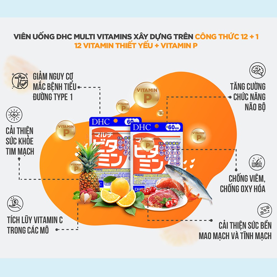 Viên uống Vitamin Tổng Hợp DHC Multi Vitamin
