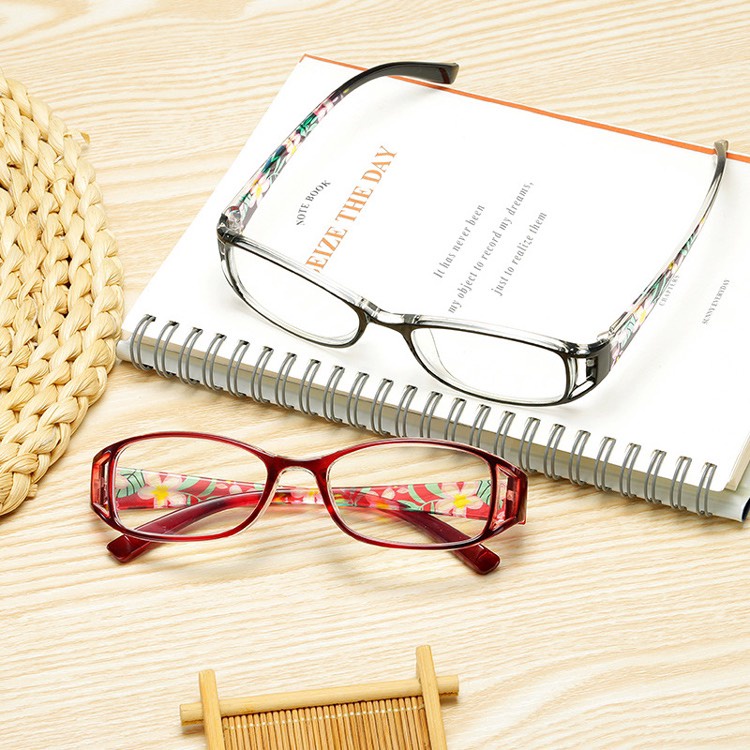 Kính Lão Đọc báo thời trang siêu nhẹ cho Nữ,Tròng Chống ánh sáng xanh,hoa văn thanh lịch mã T018